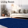 thumbnail image 2 of ODIKA 2'x3' Machine Washable Non-Slip Area Rug, Mystique Waves Ripple Ethereal Transitioning Harmonious Stunning High Traffic Rug with Pad, Blue, 463958, 2 of 8