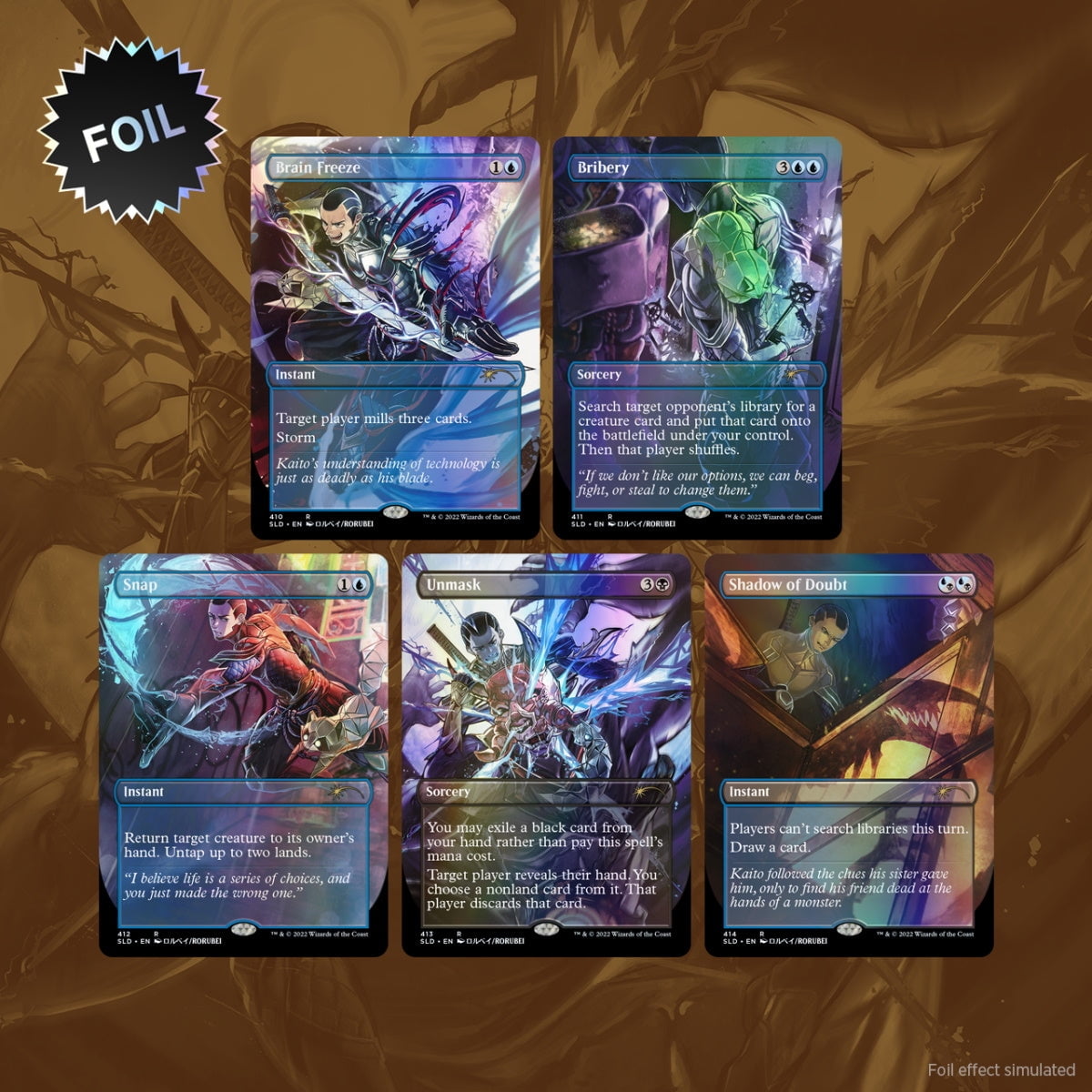 MTG Magic The Gathering Secret Lair: Normal Guys Foil Cards MTG Magic The Gathering Secret Lair: Normal Guys Foil Cards