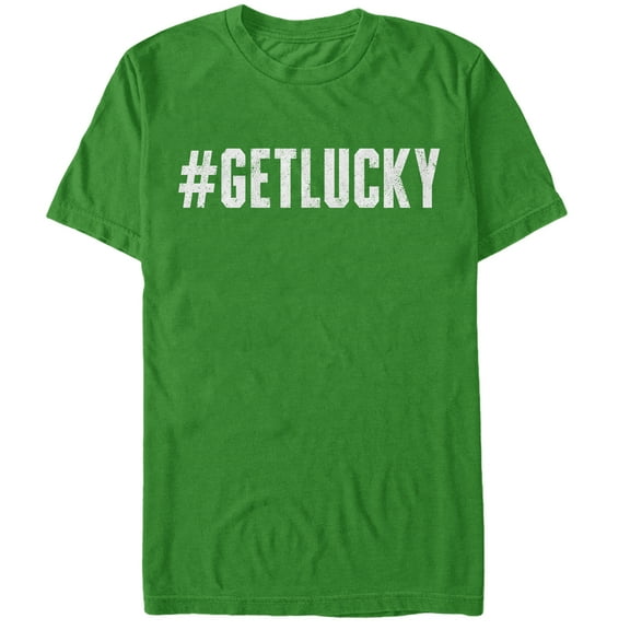 Men's Lost Gods St. Patrick's Day #GetLucky Graphic Tee Kelly Green 3X Large