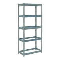 Global Industrial Extra Heavy Duty Shelving 36"W x 12"D x 60"H With 5 Shelves, No Deck, Gray