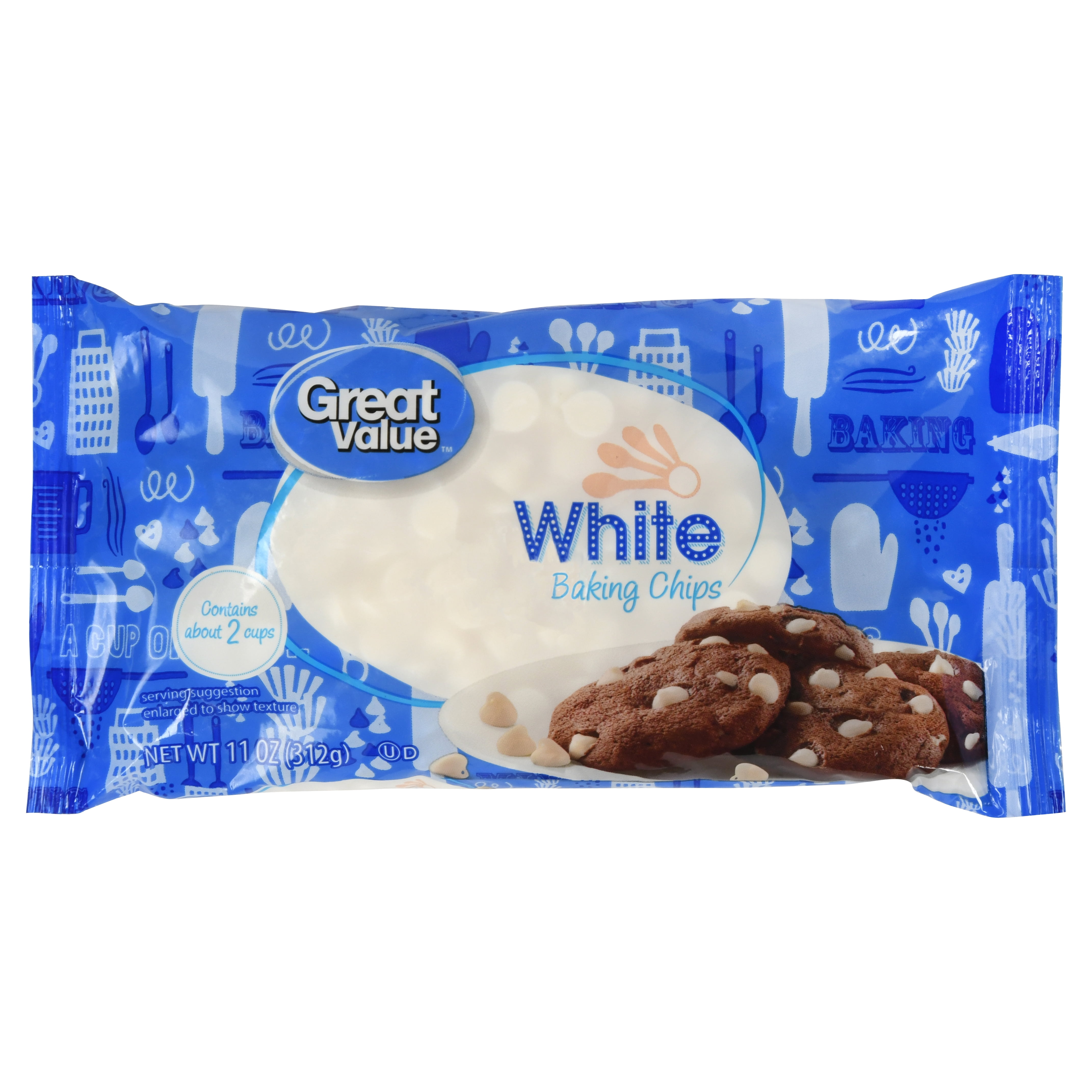 Great Value White Baking Chips, 11 oz
