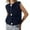 Navy, variant on Ediodpoh Women’s Fashion Crochet Lace up Vest with Hollow Out Design Knit Sweater Cardigan for Women Navy S