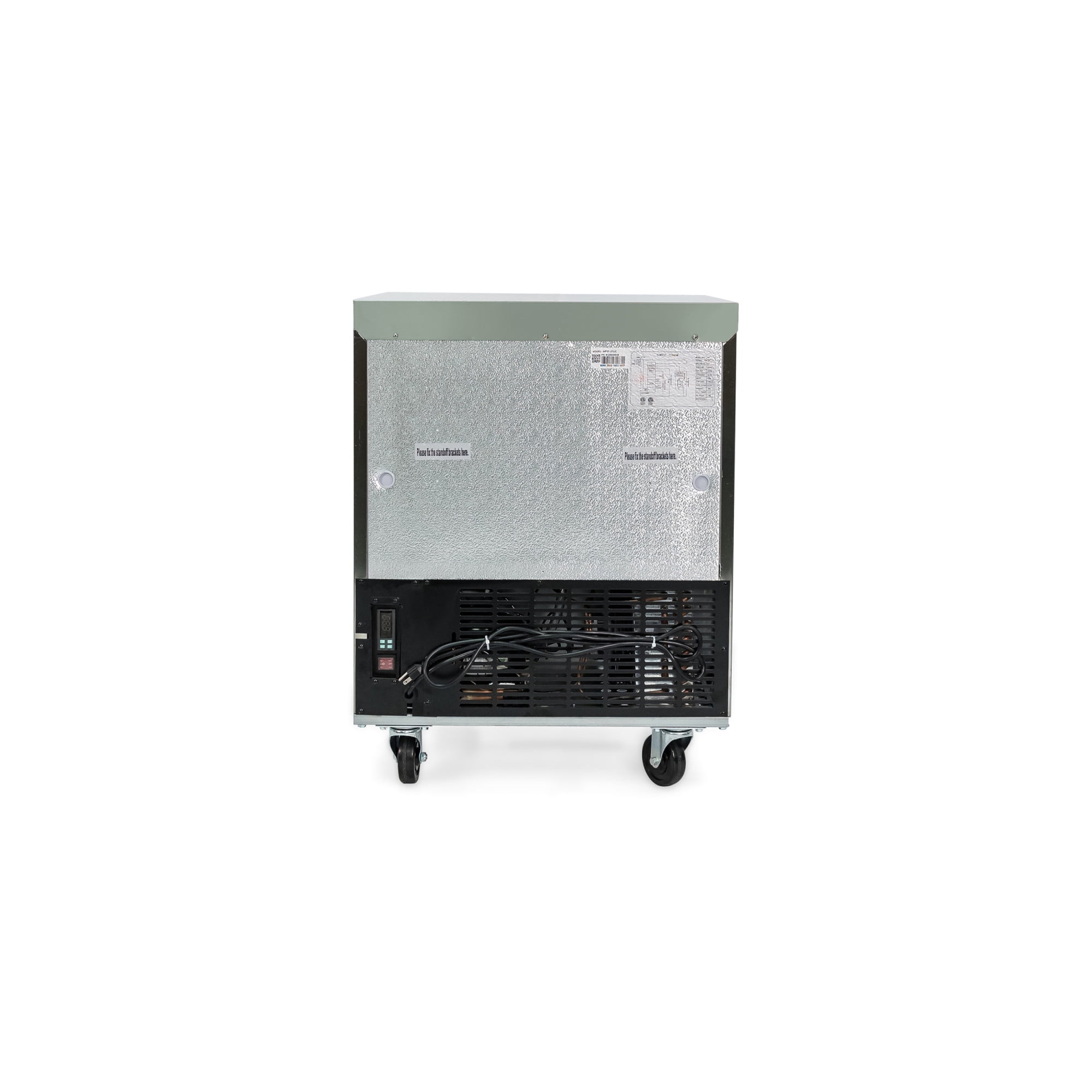 Norpole 6 cu. ft. Commercial Under Counter Upright Freezer in Stainless Steel in Stainless Steel