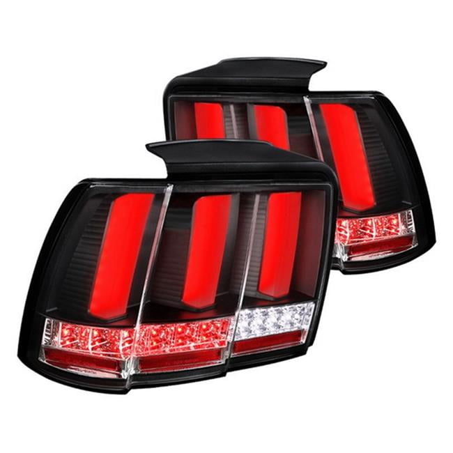 Spec-D Tuning LT-MST99JMLED-SQ-TM Black Tail Light Ford Mustang Sequential Led