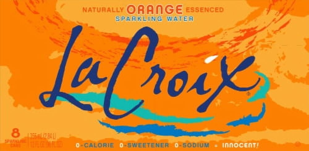 2X-LaCroix Orange Flavored Sparkling Water Cans - 12 fl oz - 8 pk