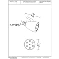 thumbnail image 3 of Westbrass D308-07  6-Jet Shower Head - Satin Nickel, 3 of 3