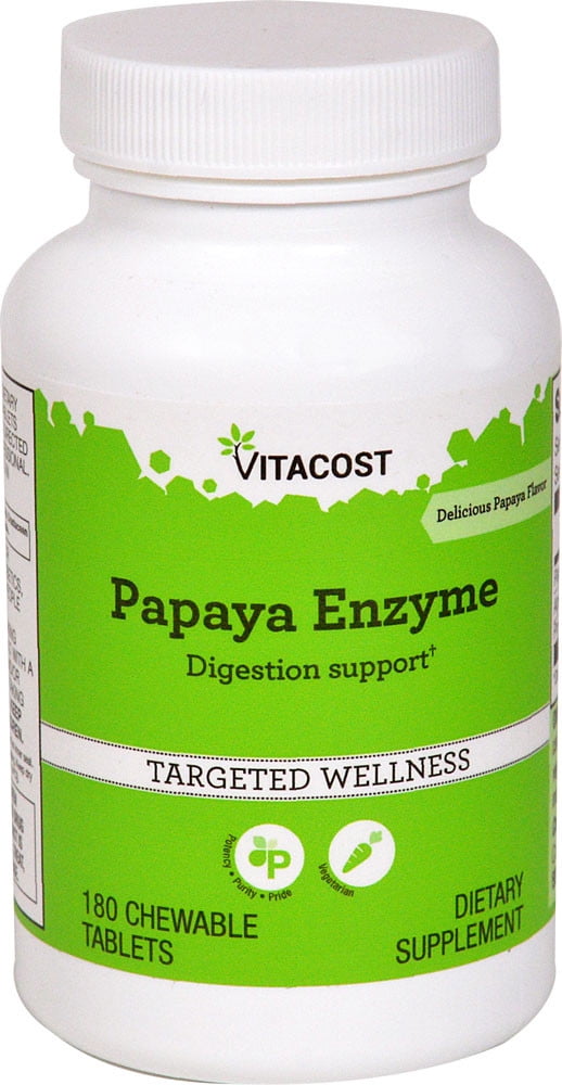 Papaya Enzyme 180 Chewable Tablets