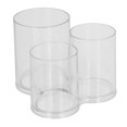 thumbnail image 3 of Clear Round Plastic Makeup Container Transparent Cylinder Makeup Brush Holder Organizer, 3 of 5