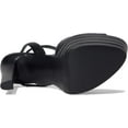 thumbnail image 3 of Steve Madden Larssa Black Stiletto Heel Ankle Strap Peep Toe Heeled Sandals (Black, 5.5), 3 of 5