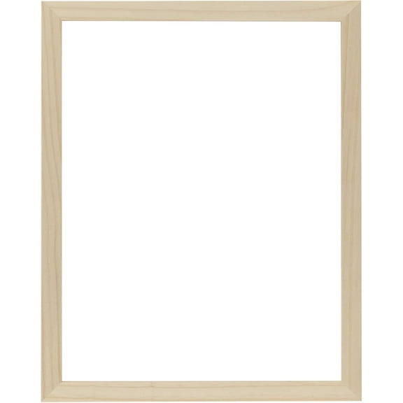 Creative Mark Ambiance Unfinished Deep Gallery Frame, 16x20" Open Back Natural Wood Frames for Canvas and Mounted Artwork, 3/4" Face, 1-1/4" Deep, No Glass or Backing