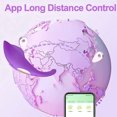 thumbnail image 3 of TLUDA Wearable Panty Vibrator, APP Remote Control Butterfly Vibrator with 9 Vibration Modes, Adult Sex Toys for Women, Purple, 3 of 6