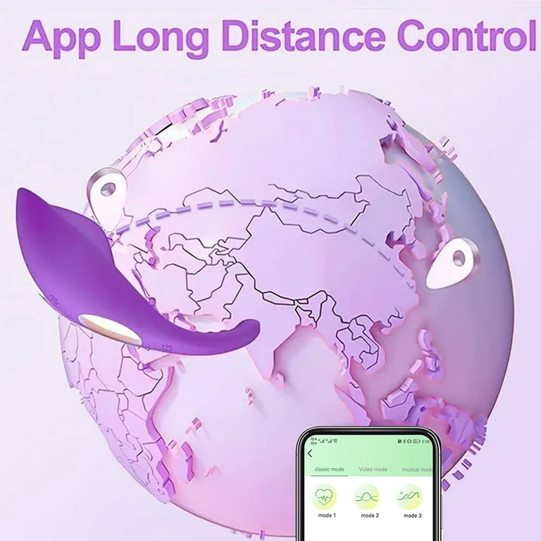 TLUDA Wearable Vibrator Vibrating Panties Clitoral Stimulator Butterfly  Vibrator with APP Remote, Sex Toys for Women, Purple - Walmart.com