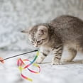 thumbnail image 3 of Cat String Stick, Ribbon Cat Wand Lightweight Colorful 3pcs Flexible Bite   for Indoor, 3 of 8