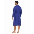 thumbnail image 4 of MAYFISH Men's Pure Cotton Robe, Lightweight and Soft, Long Summer Sleepwear 100% Cotton Robe with Pockets (Cobalt Blue, XL), 4 of 5