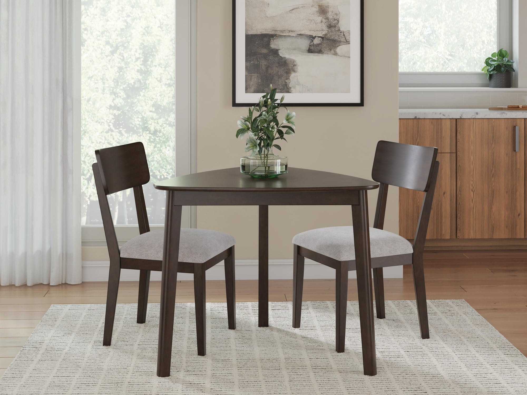 Signature Design by Ashley Favelon Dining Upholstered Side Chairs, Set of 2, Merlot Polyester Upholstery