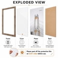thumbnail image 5 of Young Poong 18 x 24 Solid Wood Picture Frame, Gallery Wall Poster Frames, Brown, 5 of 12
