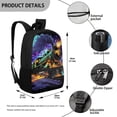 thumbnail image 5 of HUIACONG Steam Train Print School Backpack for Kids Ages 6-18 Large Capacity Lightweight Water-Resistant Bookbag for Boys Girls Elementary Middle High School Daily Use, 5 of 6