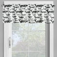 thumbnail image 4 of Ambesonne Sealife Valance & Curtain, Hand Drawn Big Whales, 55"x36", Black and White, 4 of 6