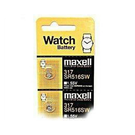 Maxell 317 SR516SW Silver Oxide Watch Battery (5 Batteries)
