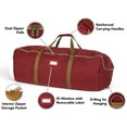thumbnail image 3 of Covermates Keepsakes - Storage Duffel Bag - Heavy Duty Polyester - Reinforced Handles - Closet Storage, Red, 3 of 8