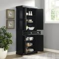 thumbnail image 5 of Crosley Furniture Seaside Coastal Pantry Storage Cabinet with Shelves, Kitchen, Dining, or Laundry Room, 5 of 21
