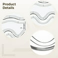 thumbnail image 3 of Acrylic Quilt Rulers for Quilting, 5 Pcs Sewing Templates with Transparent Wave Design for Machine Quilting Molds, Rulers for Quilting and Sewing, 9.1 x 26 cm,sewing rulers for quilting, 3 of 5