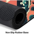 thumbnail image 5 of Gaming Mouse Pad, Japanese Sea Wave Sunset on Cloud Extended Large Desk Mat, Big Computer Keyboard Desk Pad, Stitched Edges Mousepad, 31.5 x 15.7 Inch Waterproof Desk Pad for Office and Home, 5 of 6