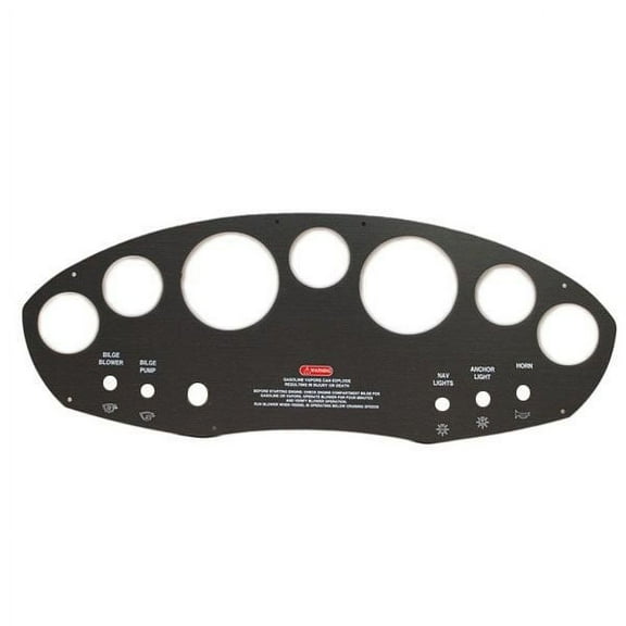 Sea Ray Boat Blank Gauge / Switch Panel 1970925 | Black Plastic