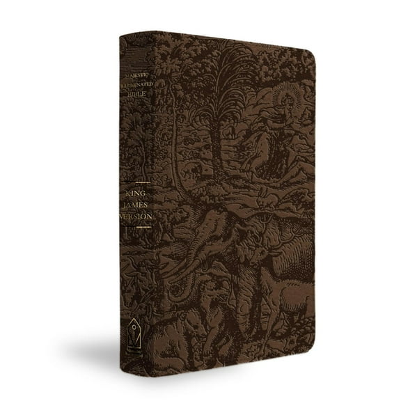KJV Majestic Illuminated Bible (Brown Leatherluxe), (Hardcover)