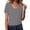 Gray, variant on Staron Summer Tops for Women Casual Lace Round Neck Short Sleeve Pullover Blouse Fashion Solid Color Vacation Party Top, Purple M
