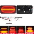 thumbnail image 2 of 2pcs 12V Car Truck Tail Light Taillight Rear Brake Light Signal Lamp Indicator for Camper Trailer Lorry Bus Caravans, 2 of 6