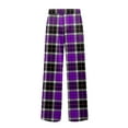 thumbnail image 4 of Drmagiyhm Cotton Pajama Pants Men Fuzzy Christmas Print Lounge Pants Autumn Big and Tall Pajama Bottoms Lazy One Sleep Pants Wide Legs Elastic Waist Plaid Casual Pant M, 4 of 5