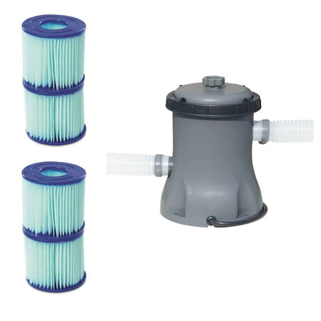 Bestway Pool Filter Pump Cartridge Type VII/D (2 Pack) + Pool Filter (Best Way To Breast Pump)