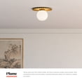 thumbnail image 3 of Alora Lighting - Plume - 1 Light Flush Mount-6.63 Inches Tall and 11.88 Inches, 3 of 7