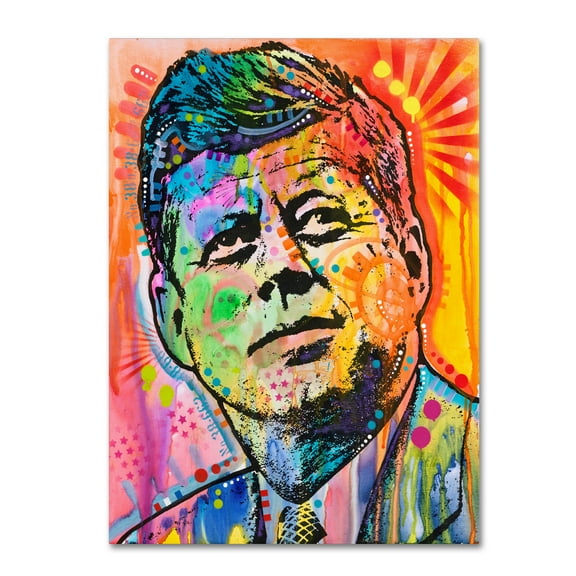 Trademark Fine Art 'JFK' Canvas Art by Dean Russo