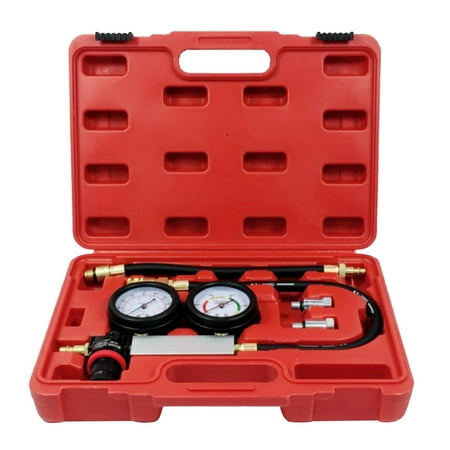 

Cylinder Leak Down 0-100PSI Professional Compression Leakage Set Engine Cylinder Dual Leakdown Diagnostics Tool