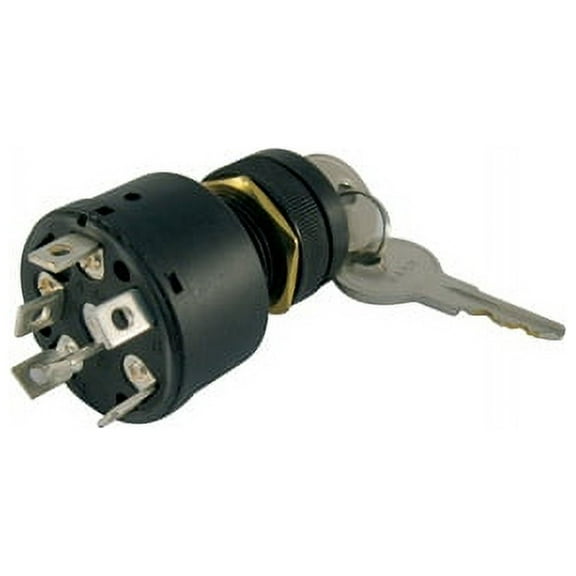 Marpac 7-1150 Ignition Switch 6 Spade Terminals for Mercury Starter 87-88107A5, Sierra MP41000