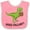 Pink and White, variant on Inktastic Eggs-cellent Cute Easter T-rex Dinosaur Boys or Girls Baby Bib