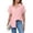 A-07 Pink, variant on HOWCOME Button Down Shirts for Women Solid Short Sleeve Business Casual Work Blouse Tops(Black,Large)