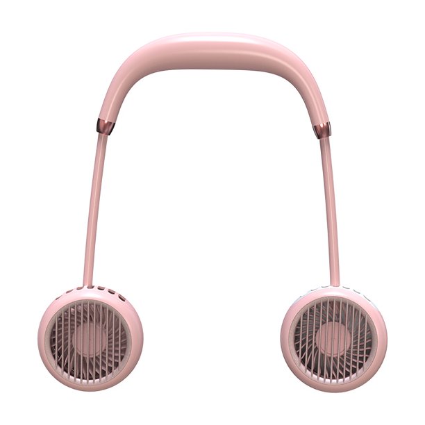 Ventilador de cuello manos libres, mini ventilador personal USB recargable, ventilador de banda para el cuello portátil con diseño de auriculares con rotación de 360 ° Fokelyi CPB-DE-WX78-2