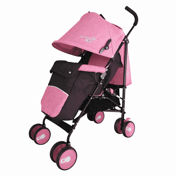 Carriola Plegable con Cubre-pies Aquila Rosa Hasta 15 Kg