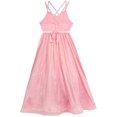 thumbnail image 3 of Rare Editions Girls 7-16 Pink Metallic Mesh Satin Sweetheart Ballgown Dress 8, 3 of 4