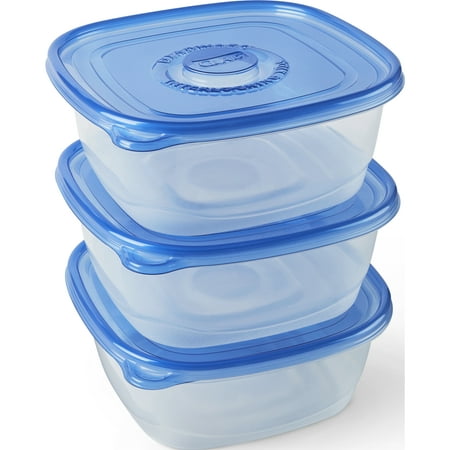 (5 pack) Glad Food Storage Containers - Family Size Container - 104 oz - 3