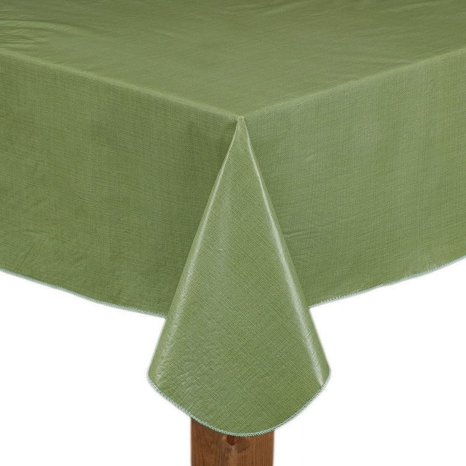 Lintex Linens Café Deauville Vinyl Table Cloth Chambray 70 Round Round