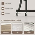 thumbnail image 6 of Costway 29.5'' Mobile Computer Desk Rolling Laptop Cart with Pull-out Keyboard Tray & Shelf, 6 of 10