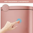 thumbnail image 7 of Arlopu 8 Gallon Rectangular Kitchen Trash Can, Stainless Steel Step Trash Can with Soft-Close Lid for Bathroom, Living Room, 7 of 7