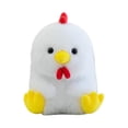 thumbnail image 2 of Cute Sitting Chicken Stuffed Animal 5.91 Inch Soft White Plush Toy For Bedtime Shelf Decor And Companion Gifts, 2 of 6