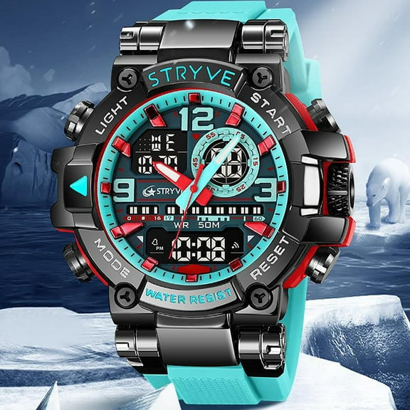 Staron under $5! Sports Luminous Watch, Electronic Multi-function Watch with EL Night Light, Shockproof Digital Watch for Sports Fitness, Cool Watch for Outdoor Activities Daily