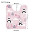 thumbnail image 2 of U-Shaped Toilet Mat Plush Bathroom Rug Mat Non Slip Bathroom Mats Panda and Clouds Pattern, 2 of 5