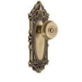 thumbnail image 3 of Grandeur Gvcbou_Psg_238 Grande Victorian Solid Brass Rose Passage Door Knob Set - Grey, 3 of 5